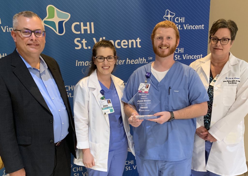 Jesse Brown Named Service Hero at Infirmary – One Spirit Blog