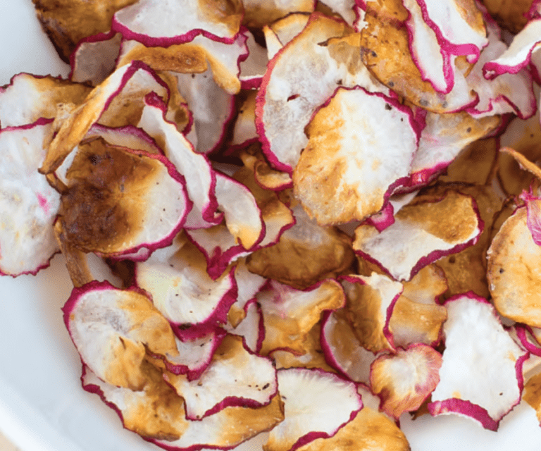 Season Radishes and Bake to Create Delicious Chips One Spirit Blog