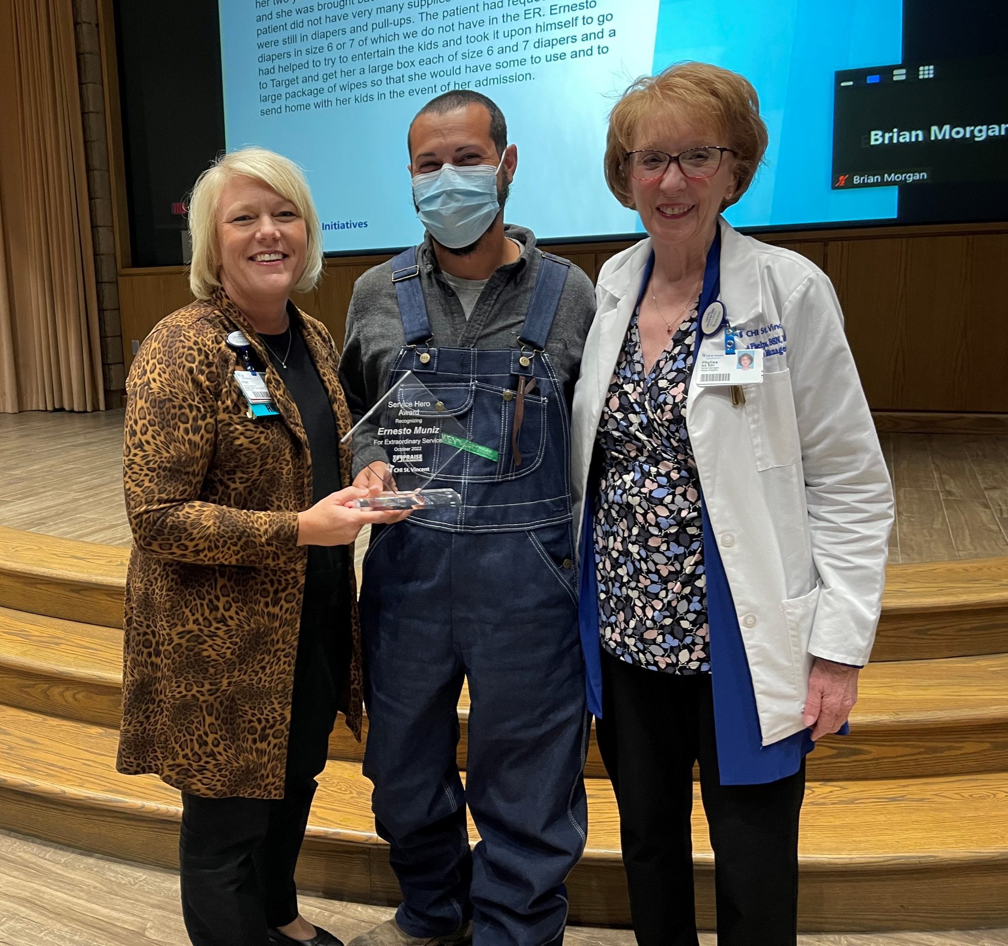Ernesto Muniz Presented with Infirmary Service Hero Award One Spirit Blog