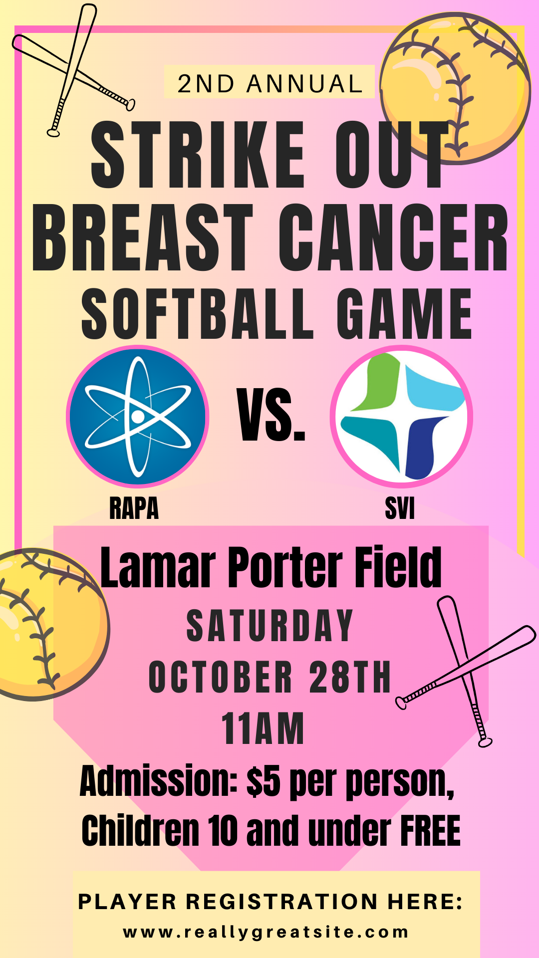 Strike Out Breast Cancer! — Reach Out for Life